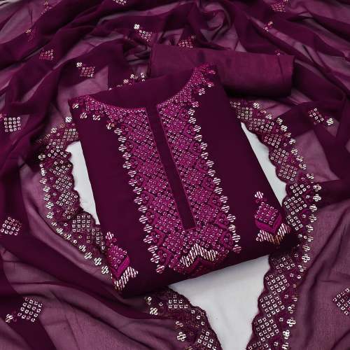 Georgette Dress Material Suit