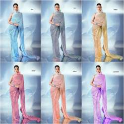 Georgette With Heavy 5MM Sequence Embroidery Work