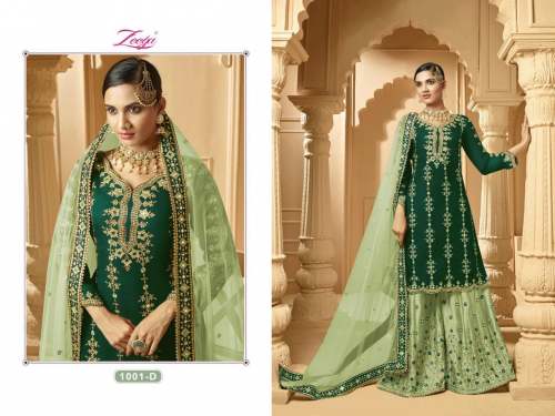 Heavy Faux Georgette Embroidered Salwar Suit