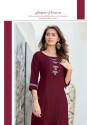 Heavy Rayon With Embroidery Work Kurti thumb 1