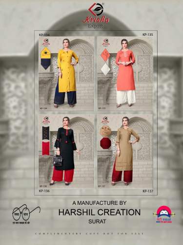 Heavy Rayon With Hand Work Kurti