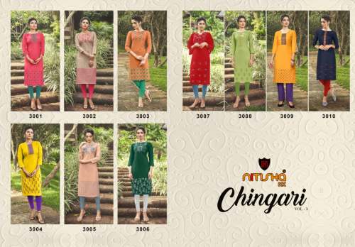 Heavy Soft Cotton With Embroidery Kurti
