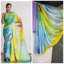 Imported Silk Satin Fancy Saree thumb 5