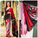 Imported Silk Satin Fancy Saree thumb 6