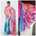 Imported Silk Satin Fancy Saree thumb 7