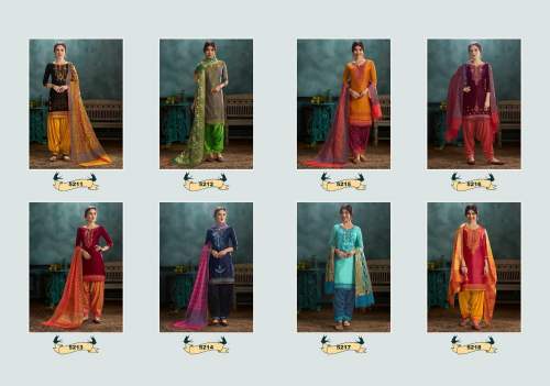 Jam Silk Embroidered Patiala Suit