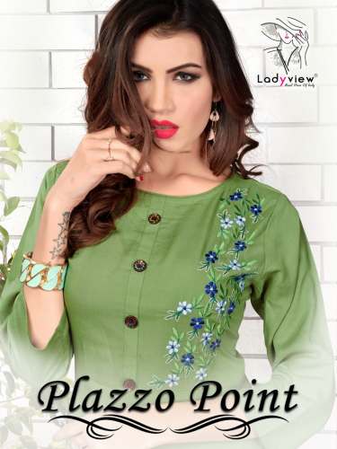 Ladyview Present Plazzo Point Stylish Kurti