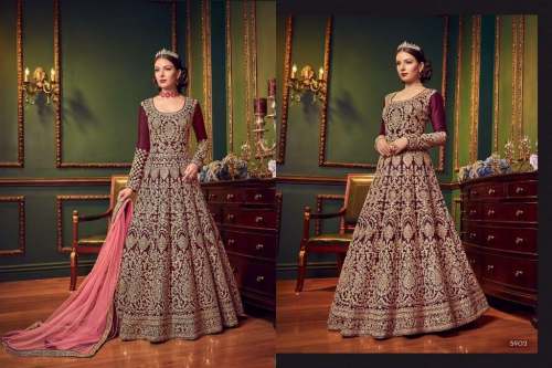Latest Designer Embroidered Anarkali Suit