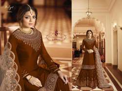 Latest Designer Embroidered Plazzo Style suit