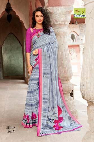 LATEST DESIGNER GEORGETTE BORDER SAREE