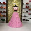 Latest Stylish Net Three Layers Lehenga thumb 2