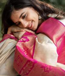 Lichhi silk with pure zari Saree