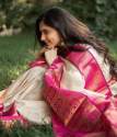 Lichhi silk with pure zari Saree thumb 3