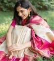 Lichhi silk with pure zari Saree thumb 4