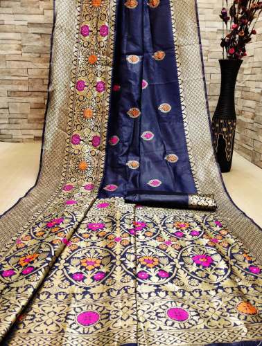 Lichi Silk Wedding Wear Saree