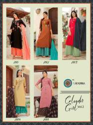 Liva Rayon With Embroidered Kurti