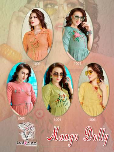 Mango Dolly Fancy Summer Wear Cotton Kurtis 