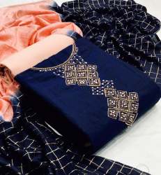 Modal Chanderi Silk Dress Material 
