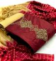 Modal Chanderi Silk Dress Material  thumb 3