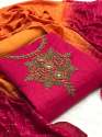 Modal Chanderi Silk Fancy  Dress Material  thumb 1