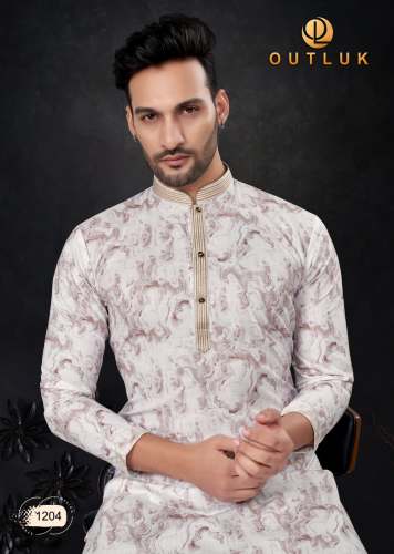 New Design Digital Pintex Work Mens Kurta Pajama