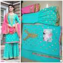 New Stylish Gota Patti Pattern Sharara Salwar Suit thumb 6