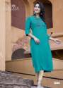 New Stylish Heavy Rayon Embroidery Kurtis  thumb 3