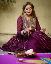 Party Wear Georgette Gown Style Kurti