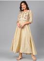 Party Wear New Rew Slub Silk Kurtis thumb 5