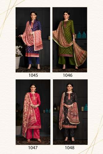  Pashmina Digital Print Winter Suit