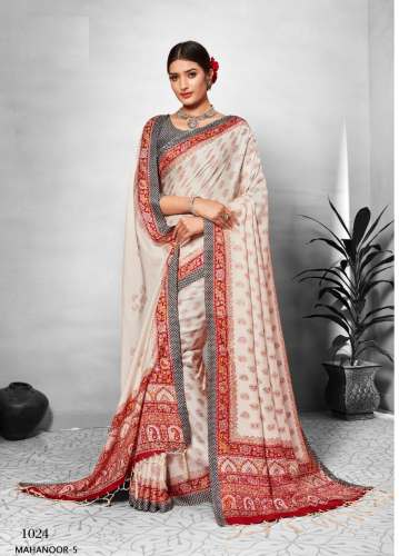 Pashmina With Dupatta Saree