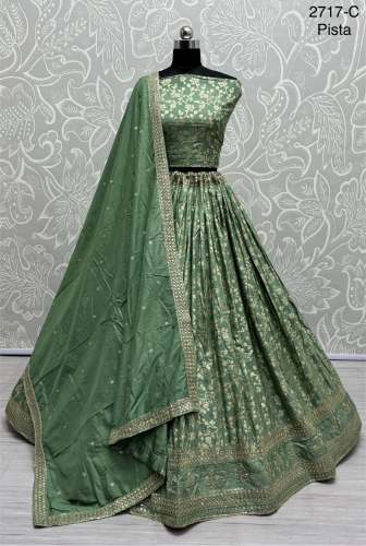 Perfect embroidery work designer partywear Lehenga