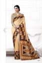 Printed uniform saree thumb 5