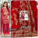 Pure Cambric Embroidered Pakistani Salwar Suit thumb 6