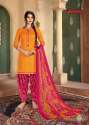 Pure Cambric Print Patiala Salwar Suit thumb 1