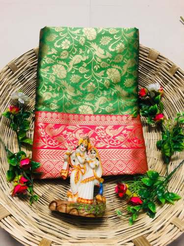 Pure Lichi Soft Silk Festive Wear Saree