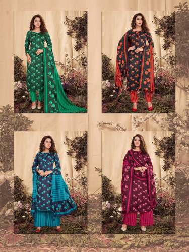 Pure Pashmina Print Winter Salwar Suit