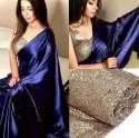 Pure Satin Soft Silk Saree thumb 3
