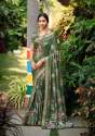 PURE VISCOSE SATIN WITH DIGITAL PRINT REGULAR WEAR SAREE thumb 4