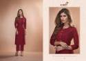Pure Viscose Two Tone Silk Kurti thumb 2