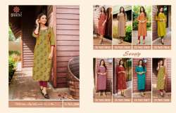 Rayon Foil Print Casual Wear Kurti 