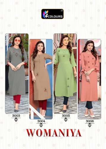 Rayon Heavy Handwork Kurti