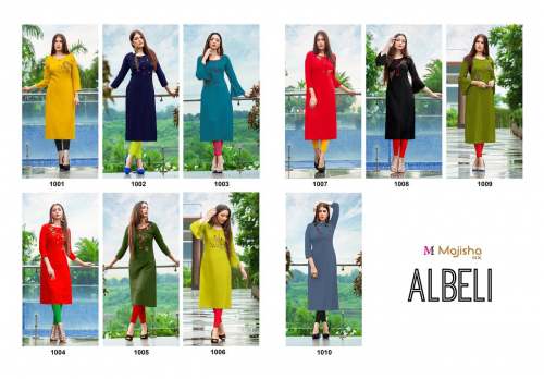 Rayon Slub With Handwork Kurti