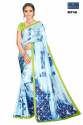 Silk Crepe With Digital Print Saree thumb 4