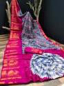 SILK SAREE TIED UP WITH SHIBBORI LEHRIYA PRINT  thumb 3