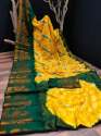 SILK SAREE TIED UP WITH SHIBBORI LEHRIYA PRINT  thumb 5