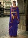 Stylish Chiffon With Embroidery Saree thumb 5