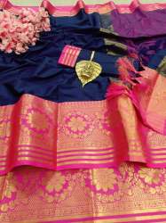 Stylish Cotton Silk Wedding Saree