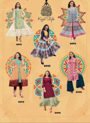 STYLISH DESIGNER COTTAN EMBROIDERED KURTIS