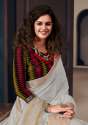 Stylish Fancy Linen Silk Saree thumb 2